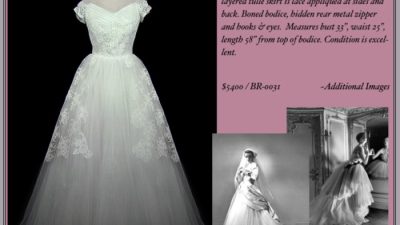 Vintage style wedding dress