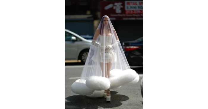 Julia fox wedding dress