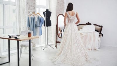 Dry wedding cleaning dress gown clean